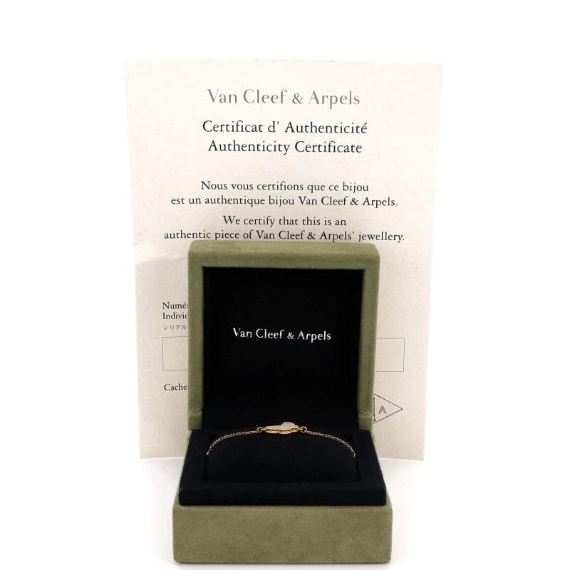 Van Cleef & Arpels Sweet Alhambra Butterfly Bracelet 18K Yellow Gold and Mother - 2