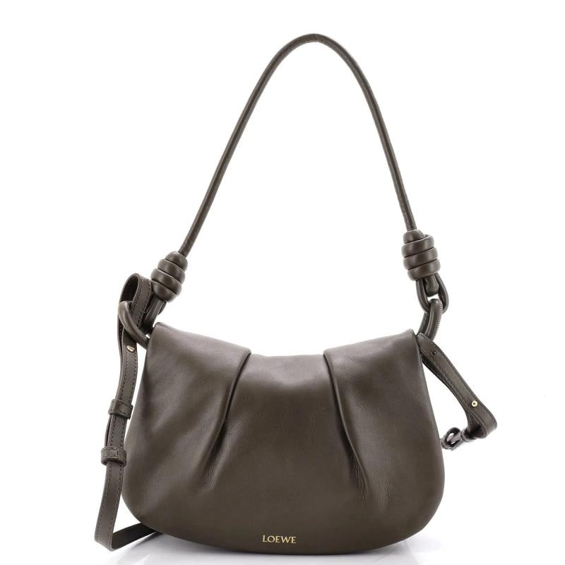Loewe Paseo Shoulder Bag Leather: Condition: Pre-owned - Good,Brand: Loewe,Exterior Material: Leather,Style: Shoulder Bags,Exterior Color: Green,Department: Women,Size: Unknown,Accessories: Dust Bag, With Strap