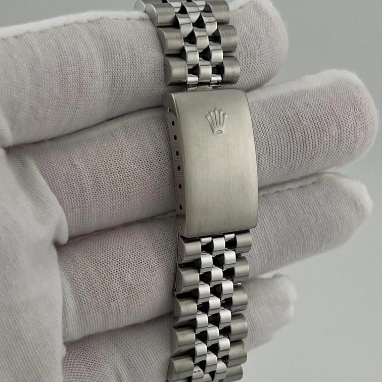 Rolex Datejust 16000 36mm Blue Mother Of Pearl Diamond Dial Stainless Steel - 8