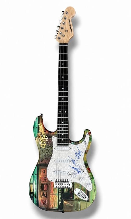 Doobie Brothers Signed Guitar Custom JSA COA Pat Simmons John MaFee TomJohnston - 2