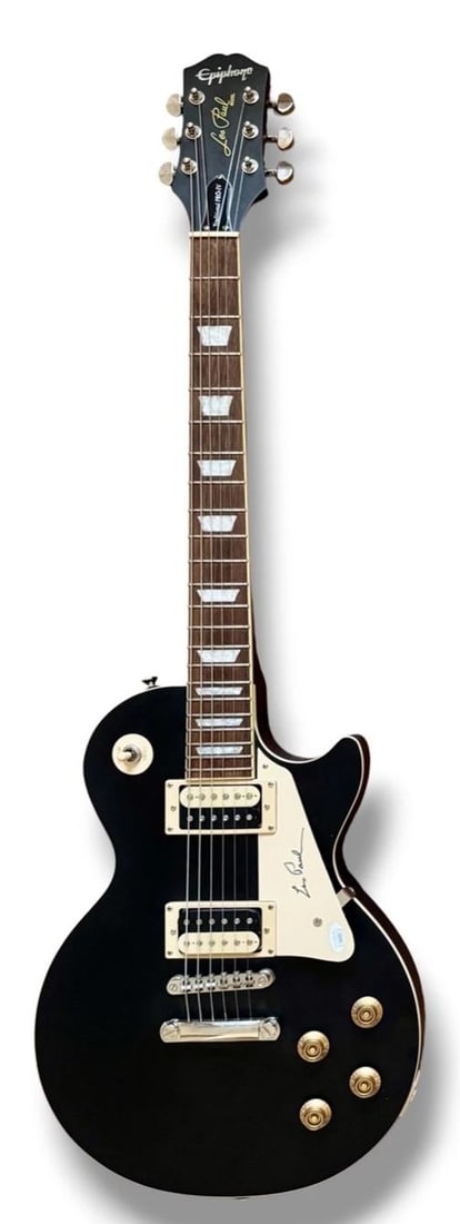 Les Paul Signed Guitar Custom Graphics JSA COA Les Paul Traditional Pro IV - 3