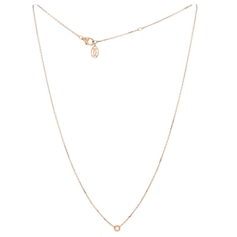Cartier Cartier D'Amour Pendant Necklace 18K Rose Gold with Diamond XS - 3