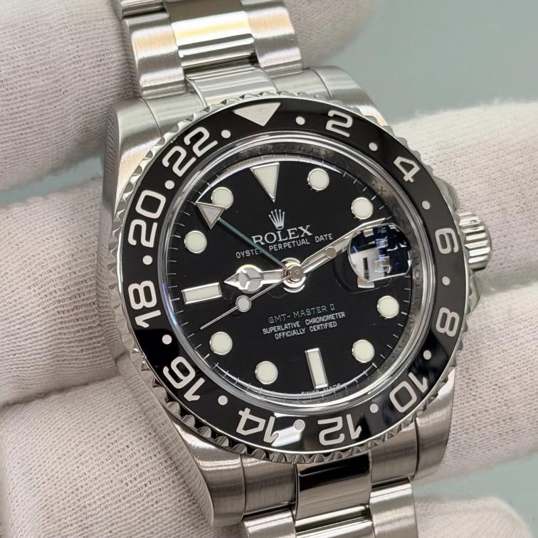 Rolex GMT Master II 116710 40mm Black Dial Ceramic Bezel Steel Box Papers - 10