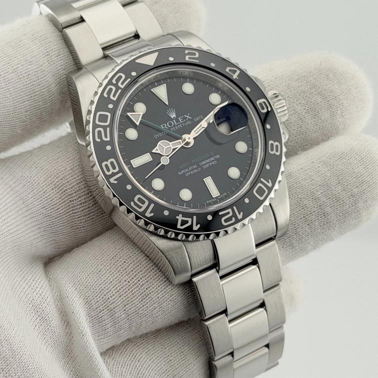 Rolex GMT Master II 116710 40mm Black Dial Ceramic Bezel Steel Box Papers - 11