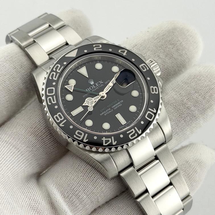 Rolex GMT Master II 116710 40mm Black Dial Ceramic Bezel Steel Box Papers - 3