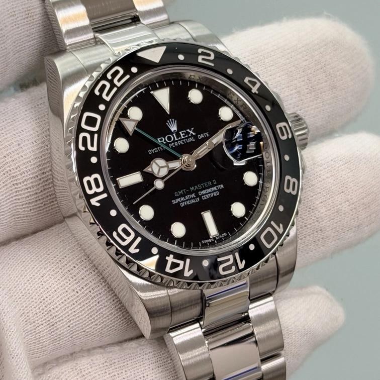 Rolex GMT Master II 116710 40mm Black Dial Ceramic Bezel Steel Box Papers - 4
