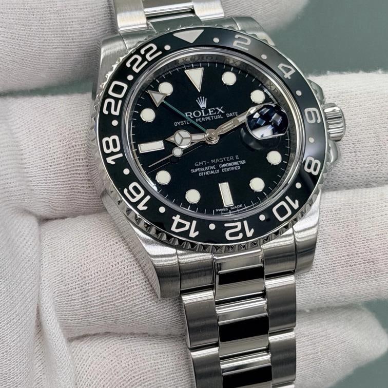 Rolex GMT Master II 116710 40mm Black Dial Ceramic Bezel Steel Box Papers - 9