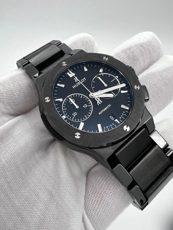 Hublot 520.CM.1170.CM Classic Fusion Chronograph Black Ceramic Box Paper 2018 - 4