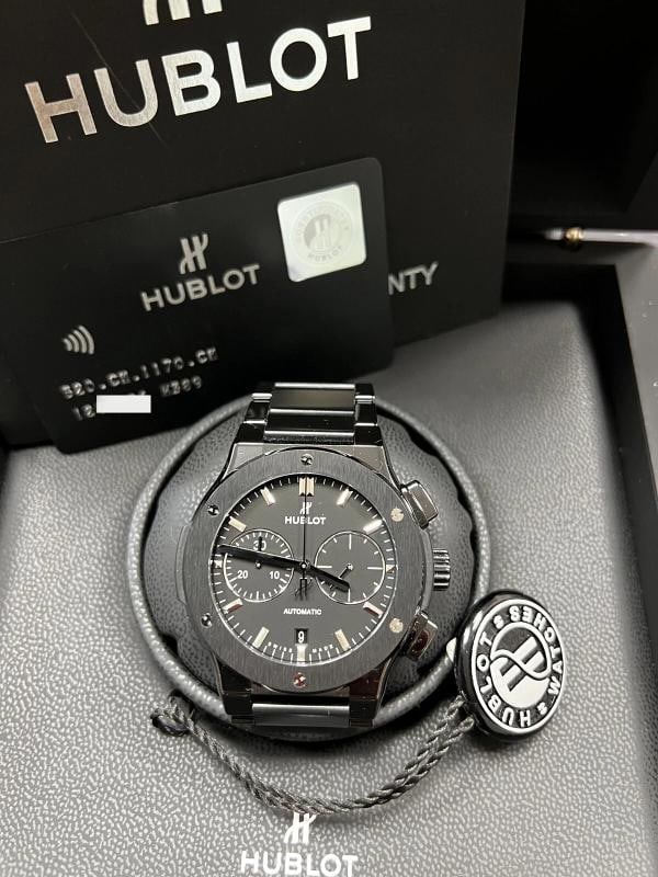 Hublot 520.CM.1170.CM Classic Fusion Chronograph Black Ceramic Box Paper 2018 - 5