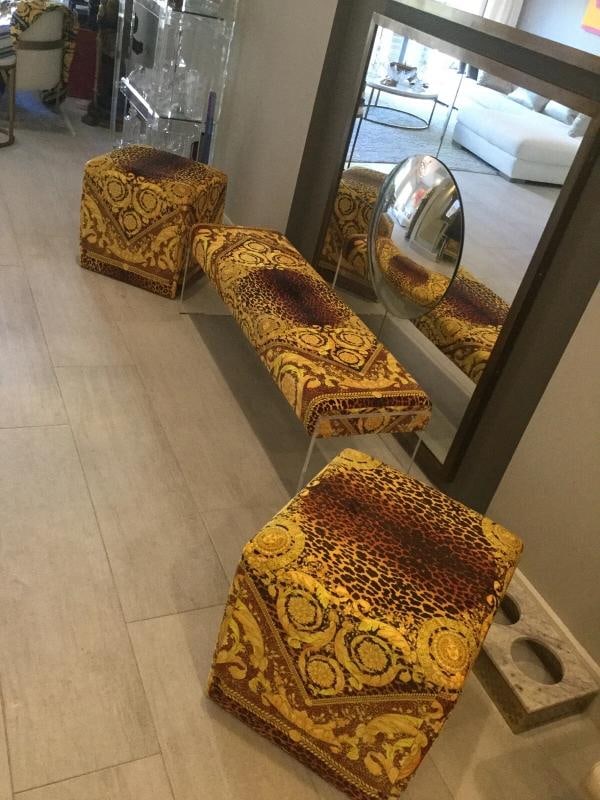 Atelier Versace Custom Made Cube Ottoman 19Ã¢â‚¬Â/19Ã¢ - 18