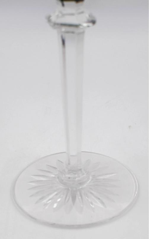 12 Val Saint Lambert Forest Green Berncastel Hock Wine Glasses, Circa 1950 - 5