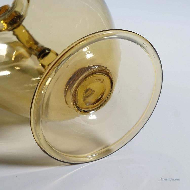 Vetro Soffiato Glass Jug Tiziano, Venini Murano ca. 1930s - 8