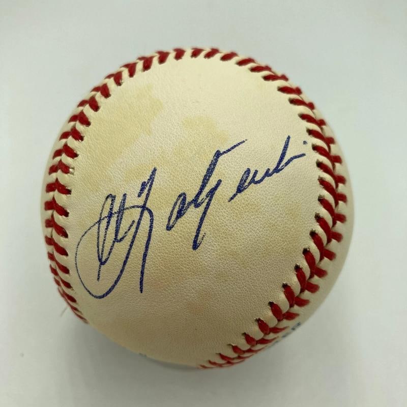 Mickey Mantle Ted Williams Carl Yastrzemski Triple Crown Signed Baseball JSA COA - 2