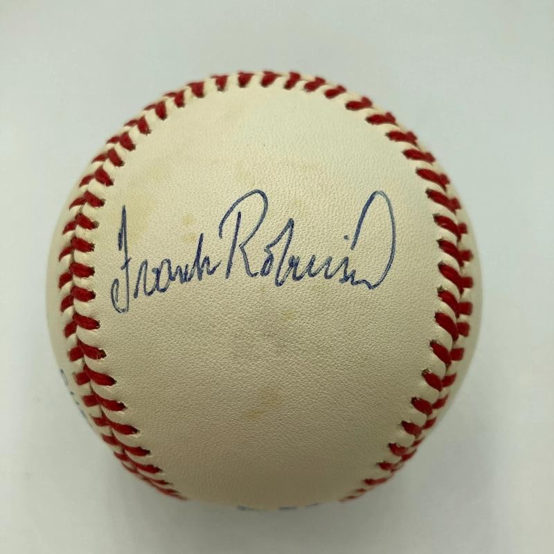 Mickey Mantle Ted Williams Carl Yastrzemski Triple Crown Signed Baseball JSA COA - 3