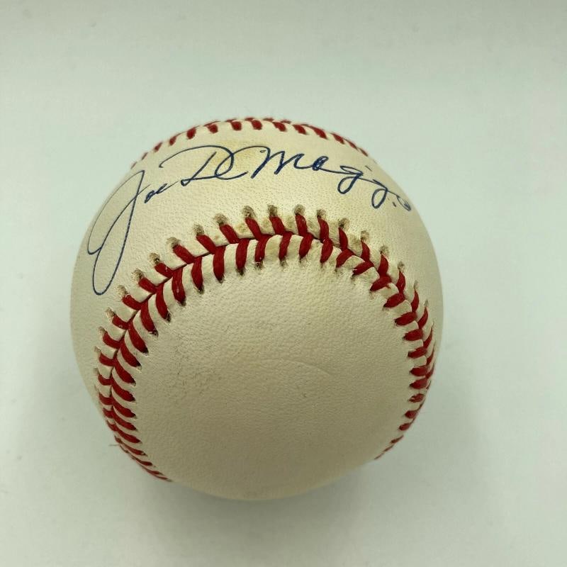 Nice Joe Dimaggio Signed Official American League Baseball With Beckett COA - 4