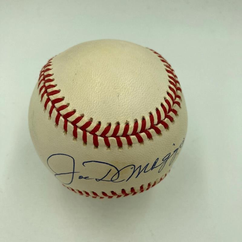 Nice Joe Dimaggio Signed Official American League Baseball With Beckett COA - 5