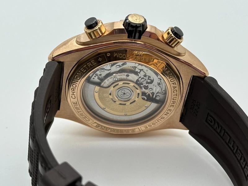 Breitling Super Chronomat B01 44 RB0136 Brown Dial 18K Rose Gold Box Paper 2022 - 7