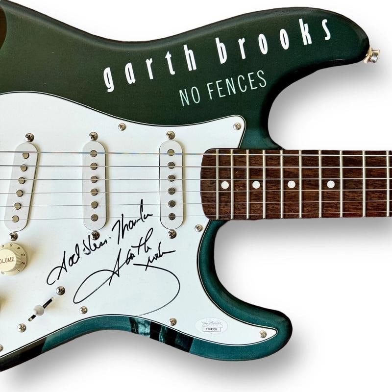Garth Brooks Signed Custom Guitar 1/1 JSA COA No Fences Friend in Low Places - 2