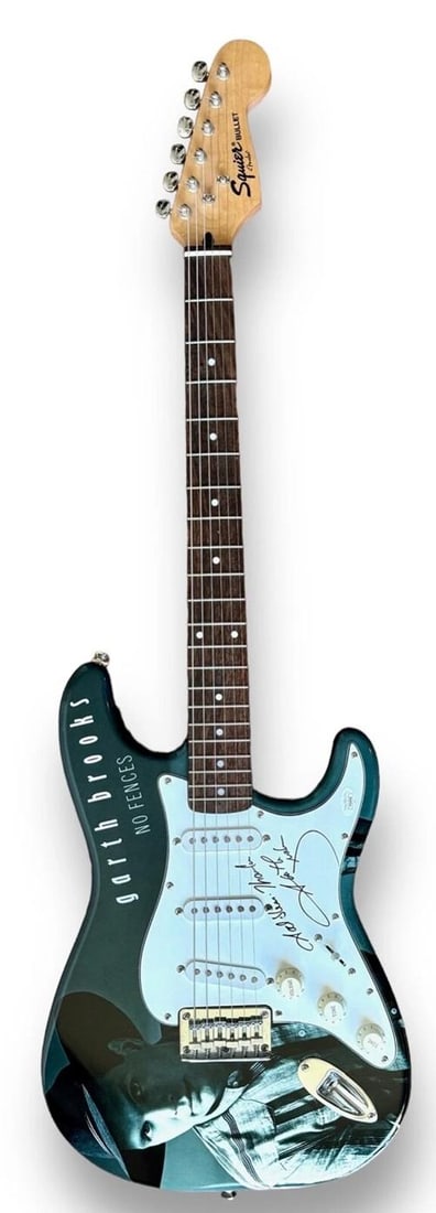 Garth Brooks Signed Custom Guitar 1/1 JSA COA No Fences Friend in Low Places - 3