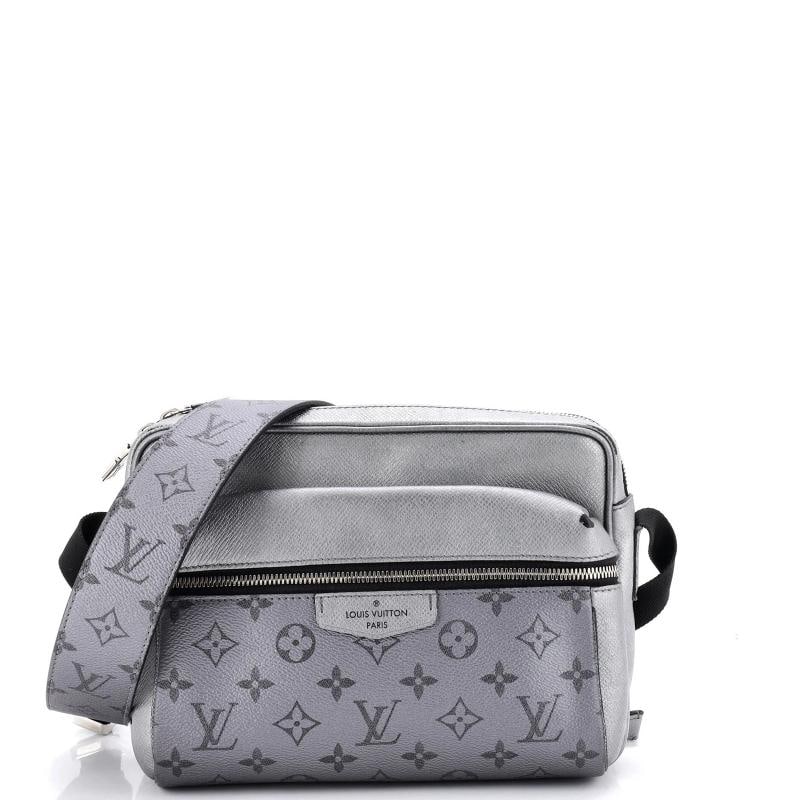 Louis Vuitton Outdoor Messenger Bag Monogram Taigarama: Condition: Pre-owned - Good,Brand: Louis Vuitton,Exterior Material: Canvas Coated,Style: Cross Body Bags,Exterior Color: Silver,Department: Women,Size: Unknown,Accessories: Dust Bag Condition: Very go