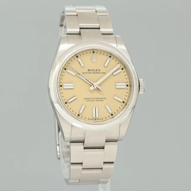 2025 NEW PAPERS Rolex Oyster Beige 134300 Perpetual 41mm Steel Watch Box - 3