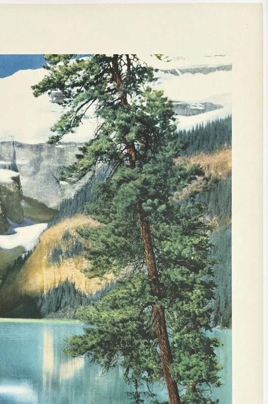 Original Vintage Poster LAKE LOUISE CANADIAN PACIFIC Canada Travel Tourism OL - 3