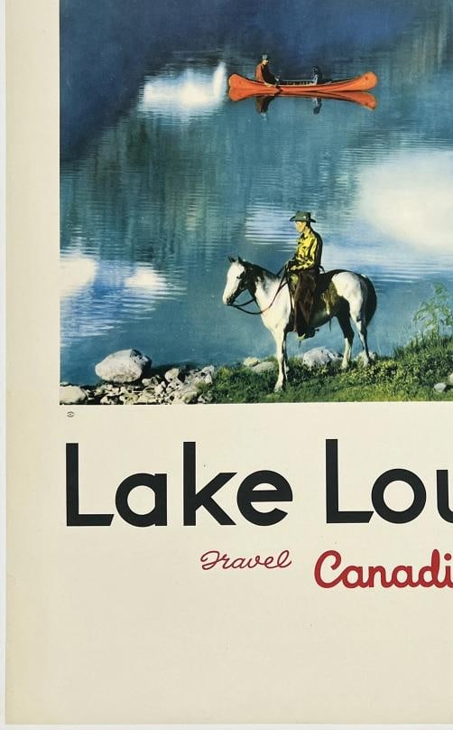Original Vintage Poster LAKE LOUISE CANADIAN PACIFIC Canada Travel Tourism OL - 4
