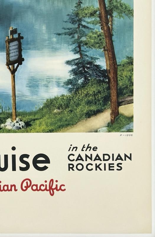 Original Vintage Poster LAKE LOUISE CANADIAN PACIFIC Canada Travel Tourism OL - 5