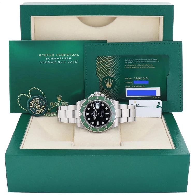 2025 NEW PAPERS Rolex 126610LV Submariner 41mm GREEN Starbucks MK2 Watch Box - 8