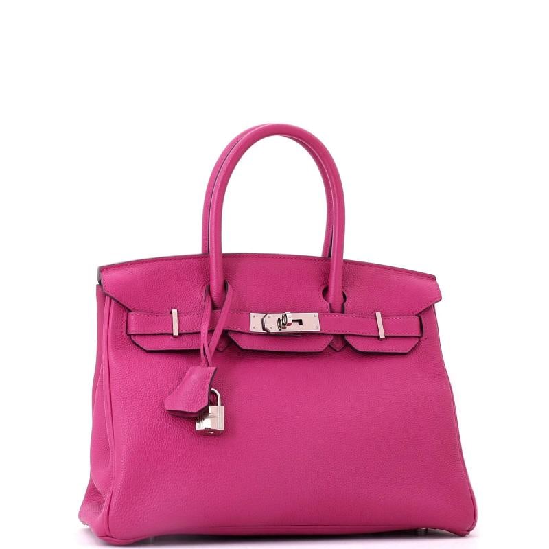 Hermes Birkin Handbag Pink Togo with Palladium Hardware 30 - 3
