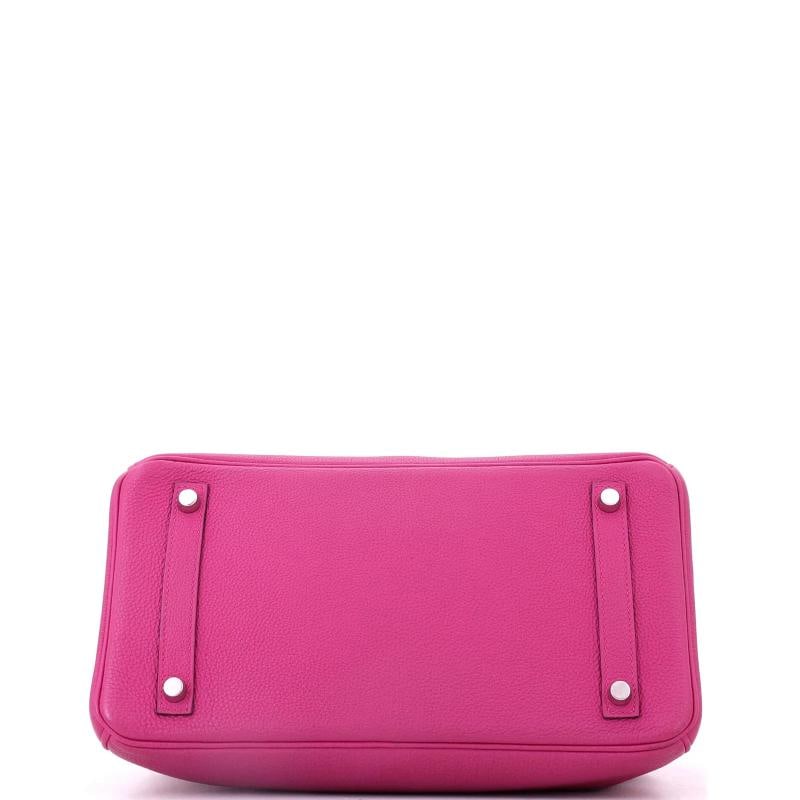 Hermes Birkin Handbag Pink Togo with Palladium Hardware 30 - 5