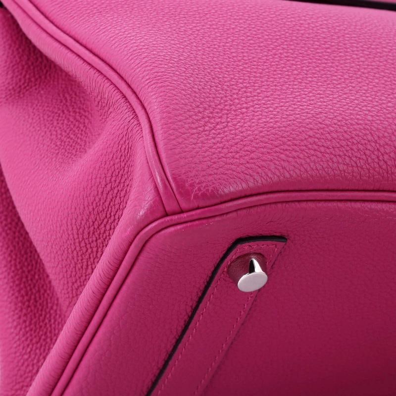 Hermes Birkin Handbag Pink Togo with Palladium Hardware 30 - 6