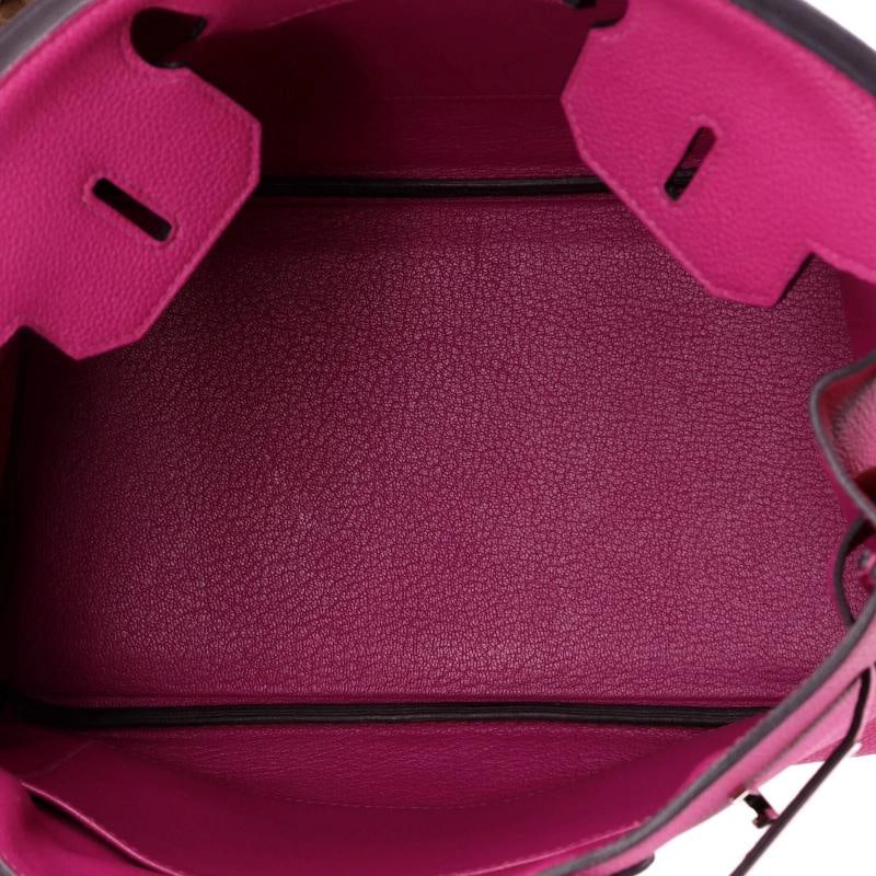 Hermes Birkin Handbag Pink Togo with Palladium Hardware 30 - 7