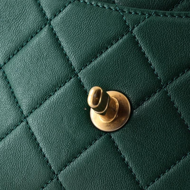 Chanel Chain Infinity Top Handle Bag Quilted Lambskin Mini - 6