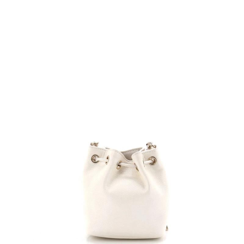 Chanel Business Affinity Drawstring Bucket Bag Quilted Caviar Mini - 3