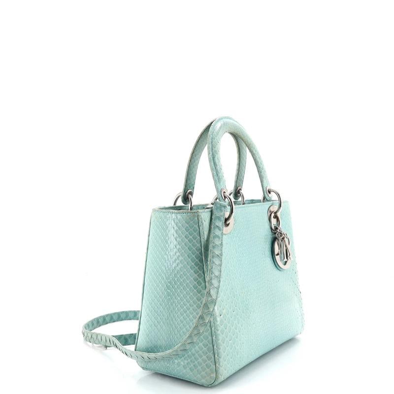 Christian Dior Lady Dior Bag Python Medium - 2
