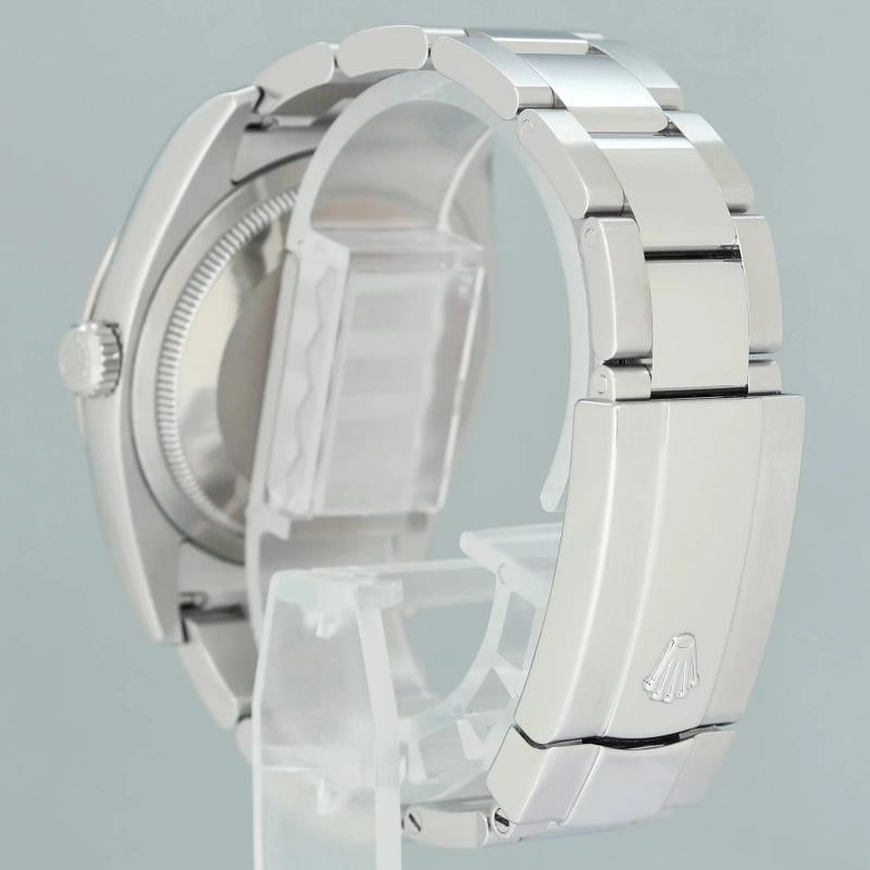 2013 MINT Rolex 116264 DateJust Turn-O-Graph Steel Black Stick White Gold Fluted - 4