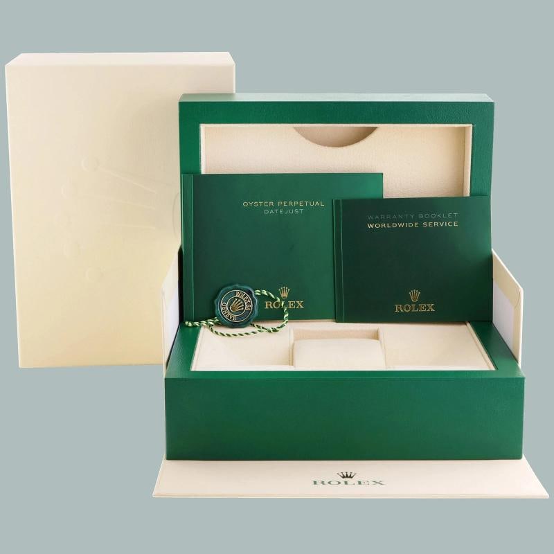 2013 MINT Rolex 116264 DateJust Turn-O-Graph Steel Black Stick White Gold Fluted - 8