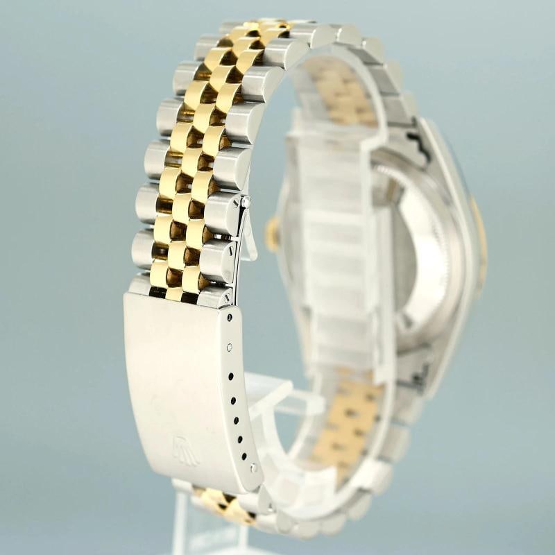 2002 Rolex DateJust 16233 Champagne Diamond 36mm Two Tone Yellow Gold Jubilee - 6
