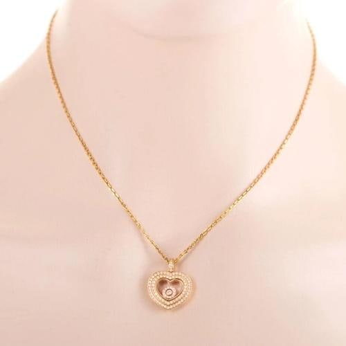 Chopard Happy Hearts Diamond Rose Gold Pendant Necklace 18K 16' Box - 9