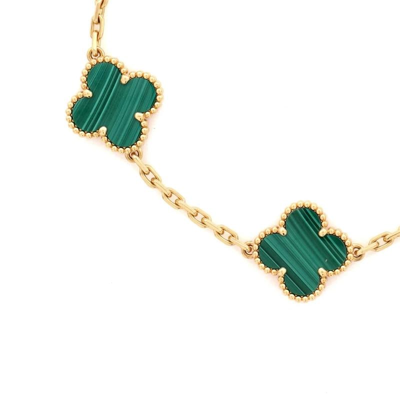 Van Cleef & Arpels Vintage Alhambra 5 Motifs Bracelet 18K Yellow Gold - 3