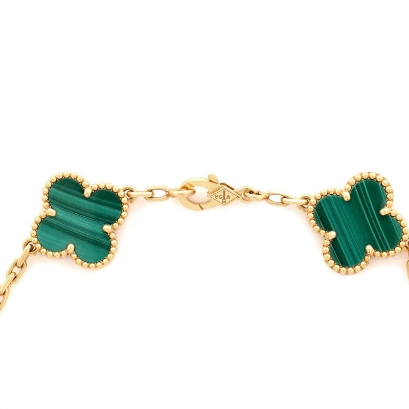 Van Cleef & Arpels Vintage Alhambra 5 Motifs Bracelet 18K Yellow Gold - 4