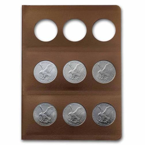 1986-2026 42-Coin American Silver Eagle Set BU (Dansco Album) - 9