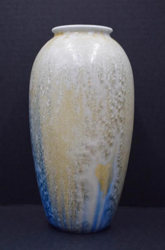 Rare Royal Copenhagen C.F. Ludvigsen Crystalline Glazed Porcelain Vase - 2