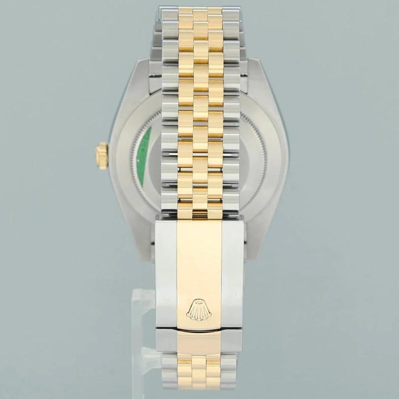 2026 NEW 126333 Rolex DateJust 41 Two Tone Jubilee Gold 41m Green Roman Watch - 5