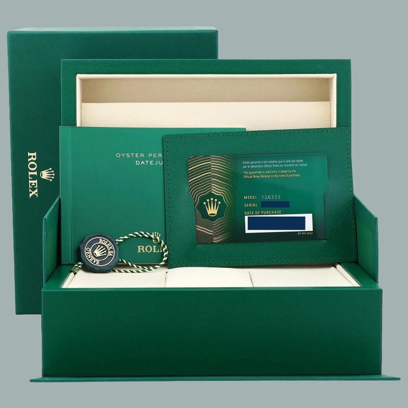 2026 NEW 126333 Rolex DateJust 41 Two Tone Jubilee Gold 41m Green Roman Watch - 7