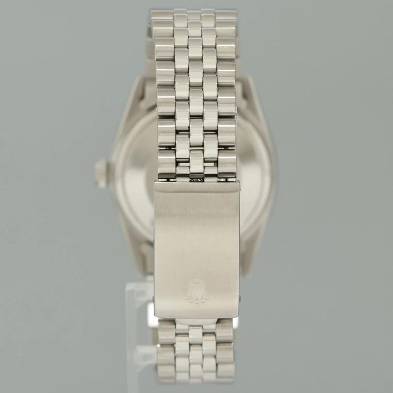 2026 SERVICE Rolex DateJust 1601 Blue Diamond Bezel Dial White Gold Jubilee 36mm - 5