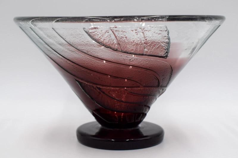 Schneider French Art Glass, Art Deco, Acid Cut Back Vase, Signed (1 of 7)