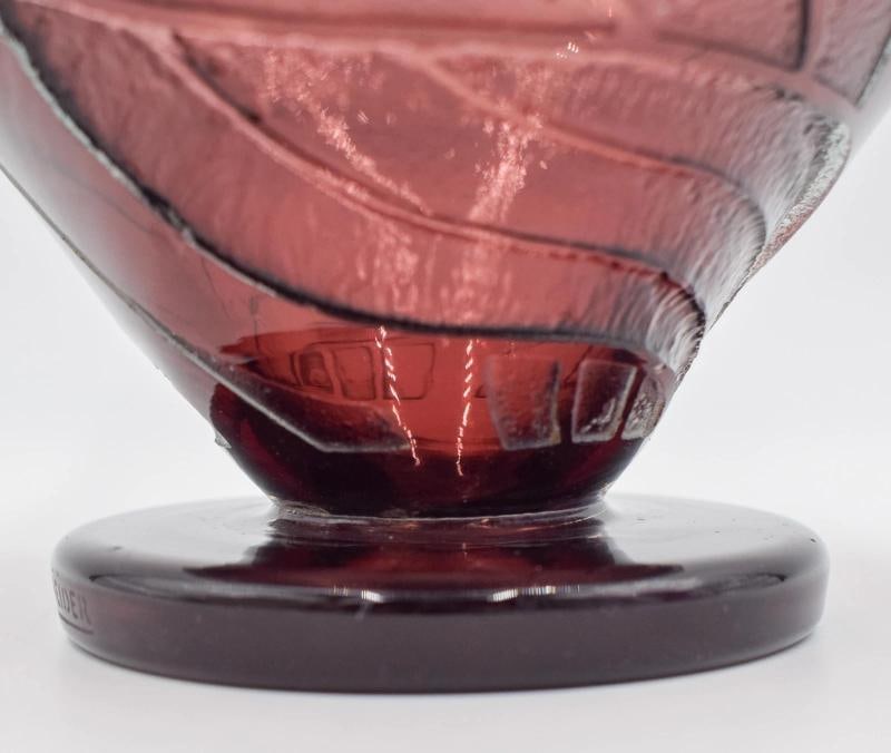 Schneider French Art Glass, Art Deco, Acid Cut Back Vase, Signed - 4