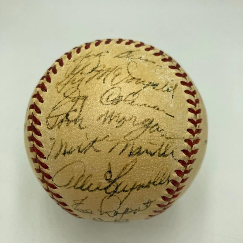 1951 Yankees World Series Champs Team Signed Baseball Mickey Mantle Rookie PSA (1 of 11)